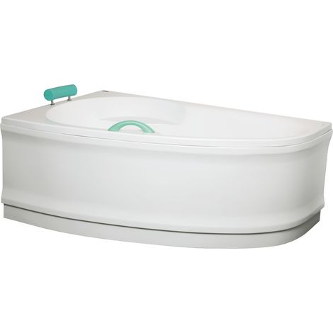 Siko 160 cm Luiza tablier de baignoire en acrylique, orientation gauche, Blanc (LUP1600L)