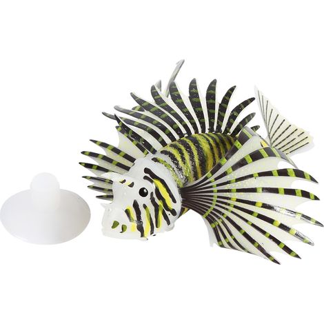 Aquarium Silicone Aquarium paysage décoration lueur Simulation animaux ornements noir (1/5)