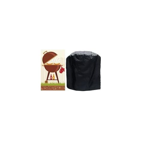 Housse Barbecue, 420D Oxford Bâche de Protection, Anti-Vent/Solei/l'eau, Exterieur Housse Barbecue Convient la Plupart des Grills (80 66 110cm) (1/4)
