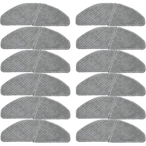 Lot de 12 serpillères pour aspirateur robot S8 + M7 Pro Robot en polyester (1/3)