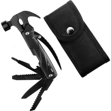 VURAHOME -Couteau Multifonction,12 en 1 Pince Multifonctions, Couteau Pliant Pince Multifonction,cadeau de fête des pères,Multitool pour Activités Extérieures,Camping,Randonnée (1/5)