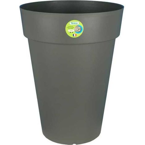 RIVIERA Pot de fleurs Soleilla - Rond - O 40 x 53 cm - Gris paillete
