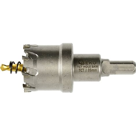 Hartmetall-Lochsäge - 35-mm-Metallbohrer mit Titanbohrer (100) (1/2)