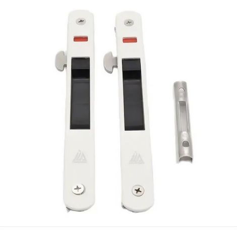 Serrure de porte coulissante,Fermeture Latérale Charcuterie Serrure, Crochet,Pour Porte, Porte en Verre,Porte Mobile-Raccords de Quincaillerie de Ver (1/5)