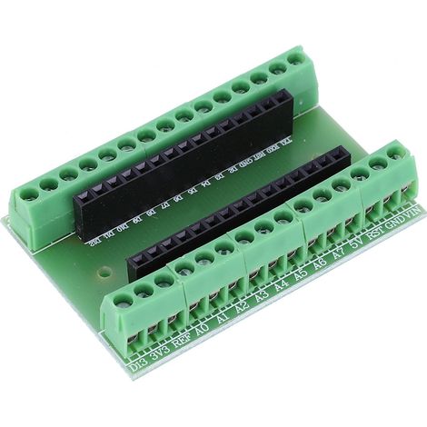Carte d'extension verte V3.0 compatible avec l'adaptateur de terminal pour nano-contrôleur (1 pièce). (1/5)
