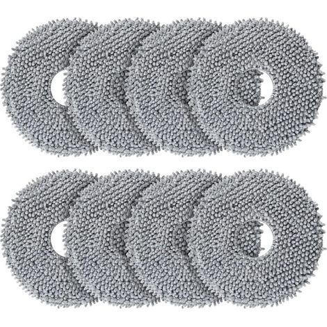 8-teiliges Wischmopp-Set für Roborock Q Revo/Qrevo MaxV/Qrevo Master/Qrevo Plus/Qrevo Slim/Qrevo Pro/Qrevo S/Qrevo Curv/Qrevo Edge Saugroboter, Ersatz-Reinigungstücher