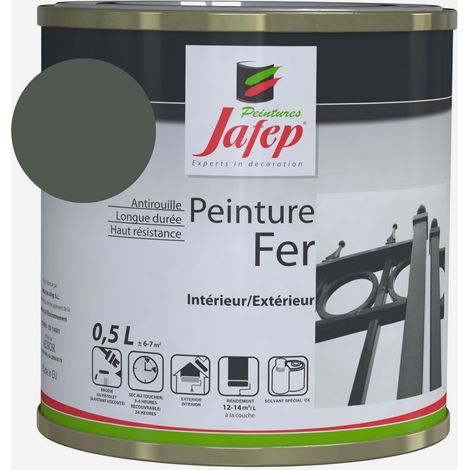 Peinture fer antirouille vert saule  0,5L 500 ml 500 ml