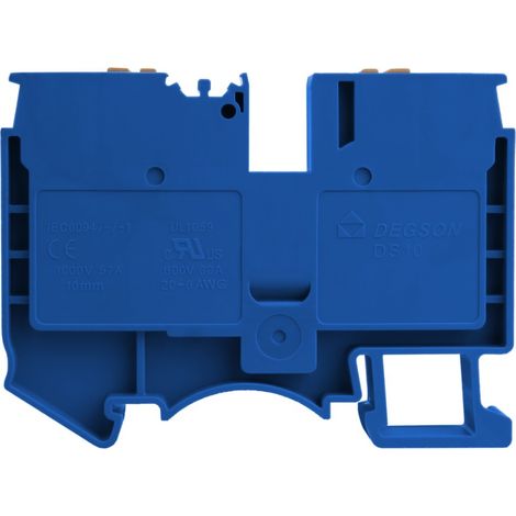 Bornier à barres omnibus bleu 10 mm² 1P UL 5644 (1/3)