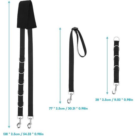 Sangle de fixation pour table de toilettage - Noir - Réglable, robuste, pour une coupe ou un toilettage en sécurité (1/3)