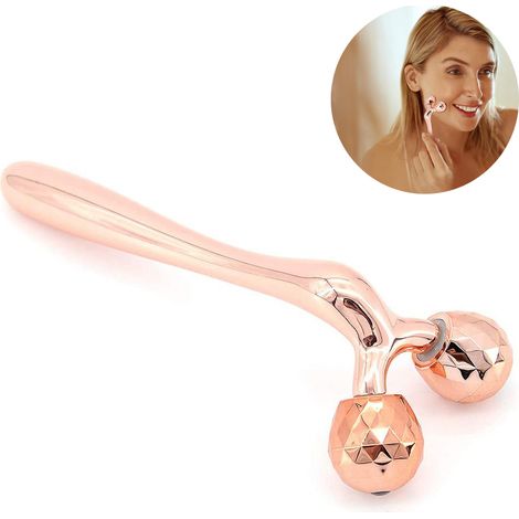 Massager Visage 3D - Rouleau Massage Facial Et Corporel - Pour Lifting Et Fermeté Cutanée - Usage Quotidien À Tout Moment - 1 Pièce (1/5)