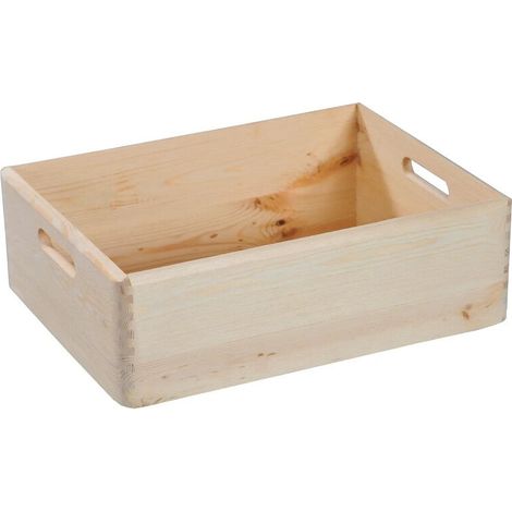 [GEBRAUCHT] C-Ware Kesper Allzweckkiste Kiefer 50 l Aufbewahrungsbox mit Tragegriffen natur (1/2)