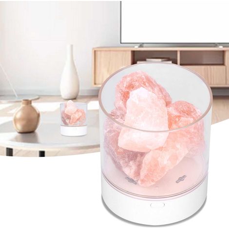 Veilleuse USB, lampe de table innovante, lampe de sel cristallin purificatrice d'air, décoration de chambre (1/5)