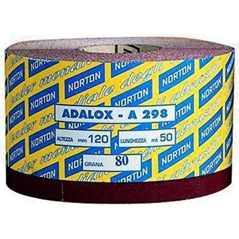 Norton 3185022 A298 Carta Spaziata Universale 115 mm 220 gr 50 mt colore Universale