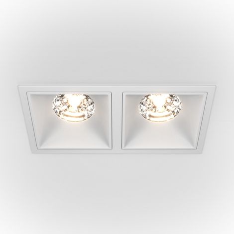 Maytoni Alfa LED Downlight encastré blanc, 2250lm, 3000K