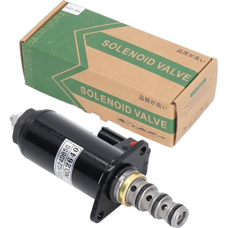 Électrovanne de verrouillage de sécurité en acier allié, corps mat, vanne de remplacement pour excavatrice KOBELCO SK200-8 et SK250 (1/5)