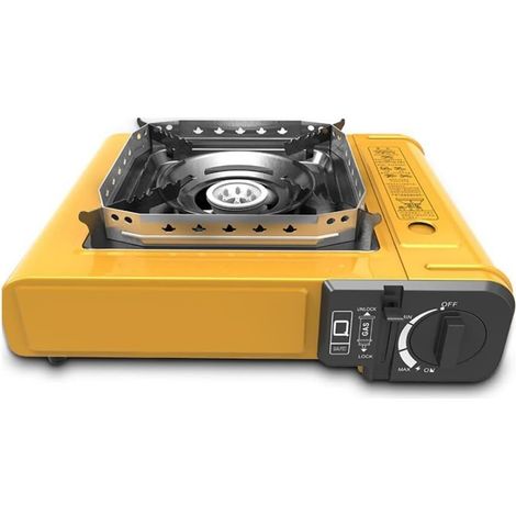 MINKUROW Stufa A Cassetta Portatile A Gas Magnetica Per Esterni (Color : Yellow, Size : 34.5 X 28.8 X 10cm) (1/5)