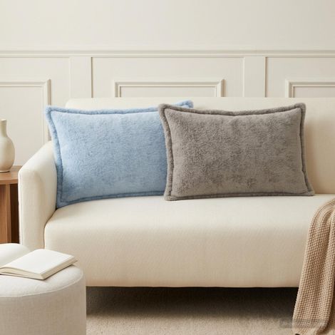 vidaXL Funda de almohada 6 uds. HOUTEN Gris Claro 30 x 50 cm (1/5)