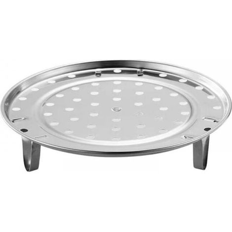 Panier vapeur en acier inoxydable avec pieds amovibles, circulation de vapeur efficace, outil de cuisine multifonctionnel, idéal pour la préparation de plats vapeur sains.-DOU