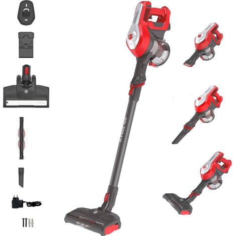 Hoover Akku Staubsauger HF122RH 011, kabellos mit LED-Licht, XL Staubbehälter (1/5)