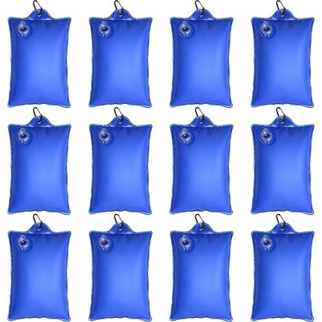 Sacs d'eau Lourds pour Couverture de Piscine,12 Pièces Poids pour Abris de Piscine Enterrés,Sac Lestage Eau Bache Piscine,Accessoires pour Couverture de Piscine,pour Bâches de Piscine (1/5)
