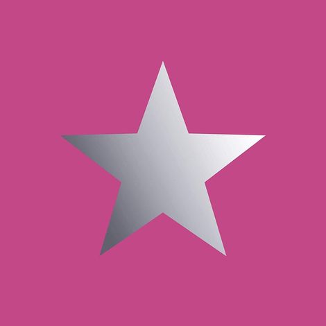 Rasch Stars Wallpaper Pink Silver Metallic Foil Shimmer Children's Girls Room (1/4)