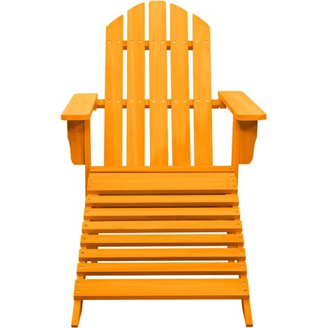 Maison Exclusive - Adirondack-Gartenstuhl mit Fußteil Massivholz (1/5)