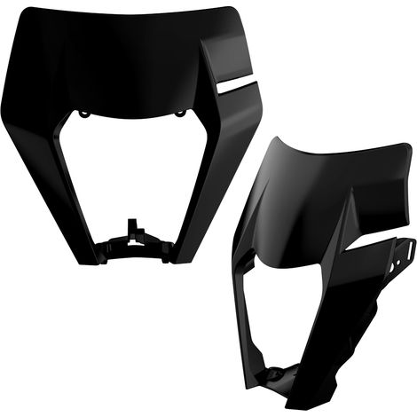 Cubierta de faro delantero Polisport para KTM EXC XC XCF 2017-2019, color negro y resistente.