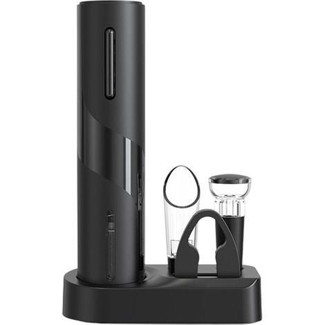 Abrebotellas Eléctrico - Set De 5 Piezas Con Sacacorchos Automático De Acero Inoxidable - Para Vino Tinto Y Blanco - Uso Doméstico Y Bar - 1 Unidad (1/5)