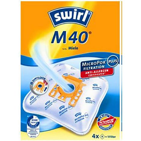 Swirl 4 sacchi microfibra aspirapolvere Miele S2000 S5000 S8000 S600 C1 C2 C3 ATHOS (1/5)