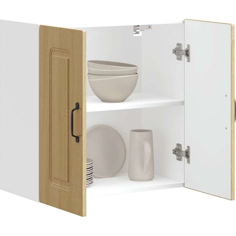 Mueble de pared cocina Kalmar madera contrachapada roble sonoma vidaXL
