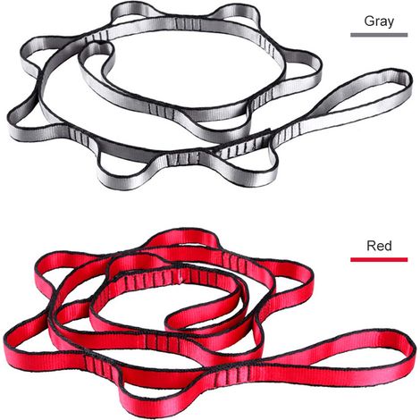 Corde de marguerite de Yoga, 1.1m, balançoire, sangle d'extension, exercice d'inversion aérienne, escalade, travail à haute altitude (1/5)