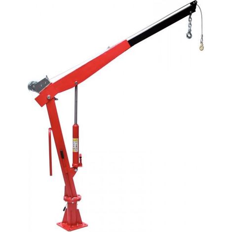 Dema – Grue d'atelier avec treuil 900 kg – Bras réglable 300 à 900 kg – Hauteur de travail max 2050 mm – Pour chantiers humides