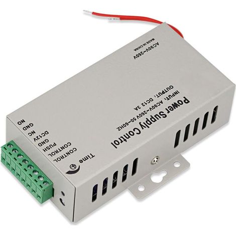K80 Alimentation de contrôle, AC 90-260V à DC 12V pour système de contrôle d'accès, sonnette vidéo, serrure électrique, verrouillage de boulon, serrure magnétique, contrôleur (1/5)