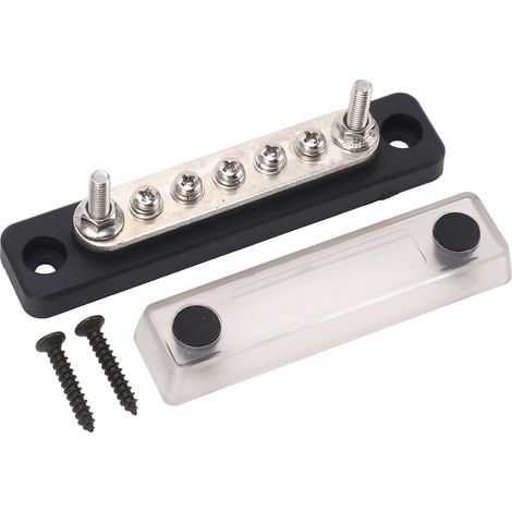 Bloc de distribution électrique 5 postes, barre omnibus lourde module 2 M5, pour camping-car 48VDC 100A (1/5)