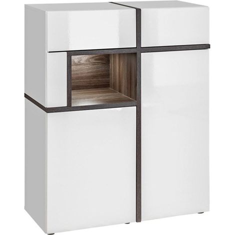 Buffet Design LED "Cross" 110cm Blanc (1/5)