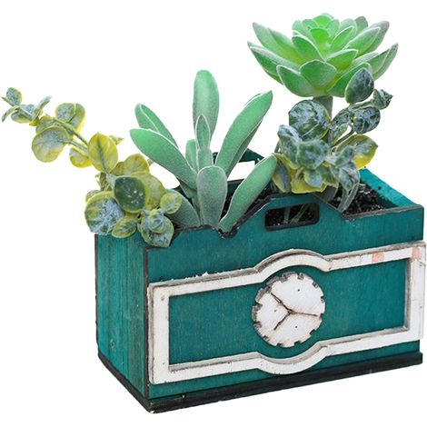 Plante Artificielle Succulente - Pot En Plastique Vert Gris - Décoration Intérieure Bureau Salon - Lot De 1 (1/5)