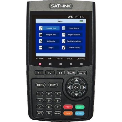 SATLINK WS 6916 HD Mesureur de Champ SATELLITE HD DVB-S2 Pointeur MPEG-2