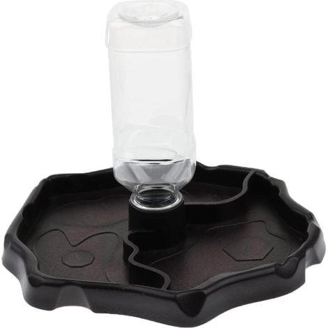 Distributeur d'eau Portable avec Plat en Plastique Abreuvoir pourReptile Tortue Gecko (3)