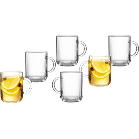 Lot de 6 verres à vin chaud/à thé Transparent 330 ml (1/4)