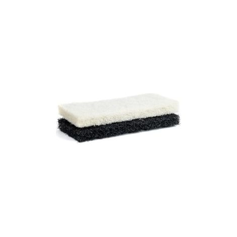Kubala Taloche de nettoyage pour joints époxy avec non-tissés amovibles noir et blanc 120 × 250 mm