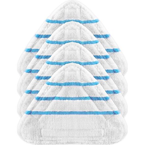 Lot de 4 housses en microfibre pour balai vapeur Lidl Silvercrest ou Vileda. Lingettes de rechange en microfibre pour balai vapeur 2 en 1 LIDL.