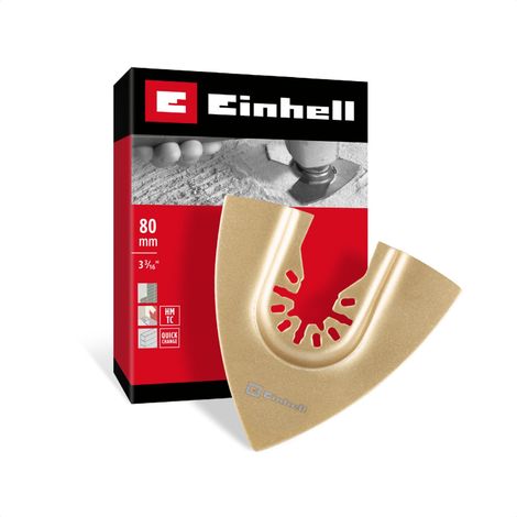 Einhell Lime delta TCT 80 x 1,2 mm en carbure de tungstène pour multi-outils oscillants