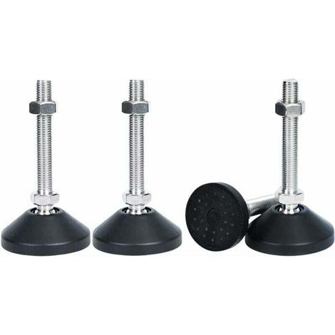 4 pezzi Piedini regolabili M8x50 Viti di regolazione per mobili Piedini regolabili per mobili Piedini regolabili universali in silicone Piedini regolabili in altezza per gambe di sedie da tavo (1/4)