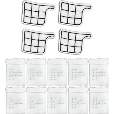 Pièces de rechange et accessoires pour Kobold VK135 VK136 : sac à poussière, filtre de protection moteur (1/5)