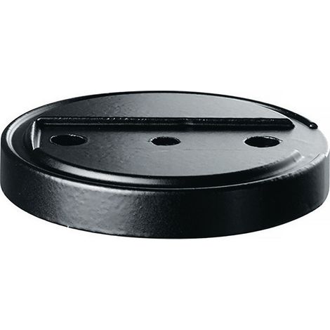 Tope  de  puerta  base  3699  GP  D.70mm  H.10mm  silicona  negra  montaje  con  taco  TECWERK (1/2)