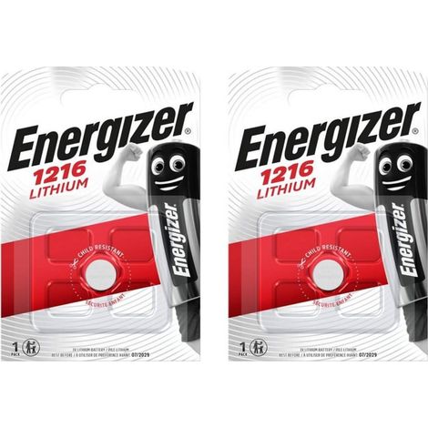 .2 piles Energizer CR1216.
.