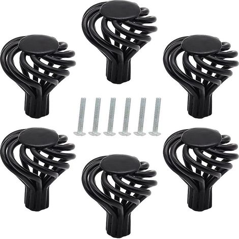 boutons D'armoire 6 Pices,poigne De Tiroir En Spirale Creuse Poignes De Cuisine En Cage  Oiseaux Vintage Boutons De Porte D'armoire Pour Armoires (1/5)