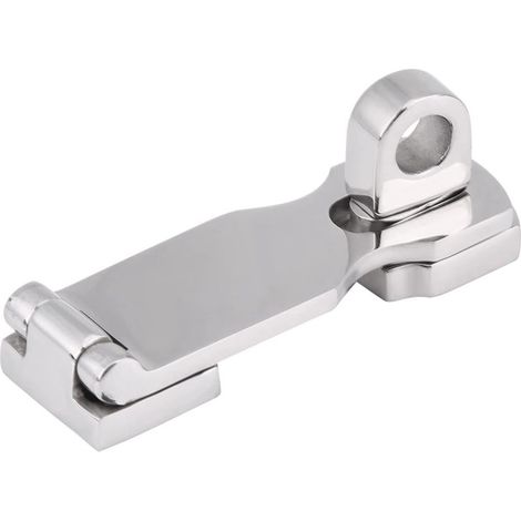 Serrure en acier inoxydable pour porte lourde avec support pour cadenas fixation pour placard et porte coulissante (1/5)