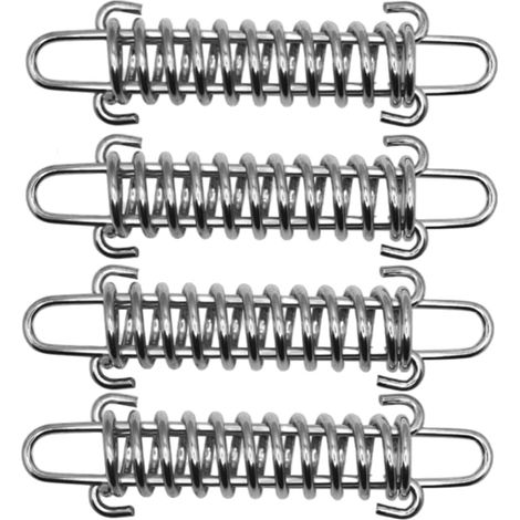 Lots de 4 boucles de fixation tentes, acrylique chrome, avec ressources, chaise longue, camping et randonnée. (1/5)
