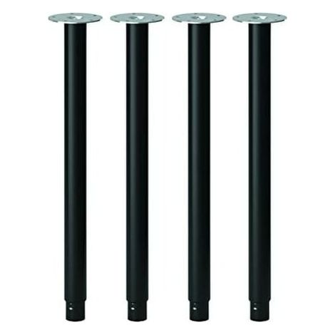 Set mit 4 verstellbaren Tischbeinen aus schwarzem Metall (1/3)